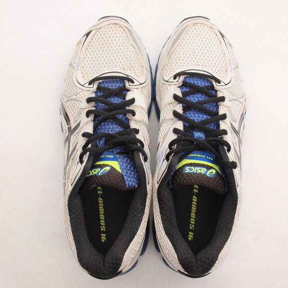 Asics Gel Nimbus 16 Men's 10.5 Sneakers Blue White Shoes T435N - Picture 9 of 10